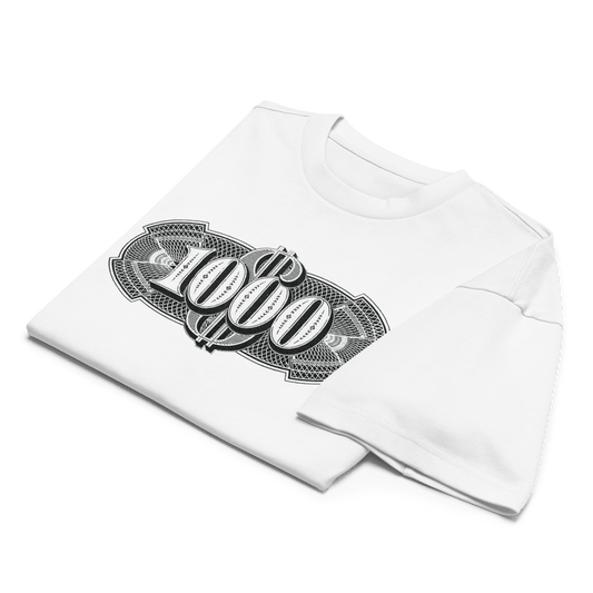 extra special supporter tee, dollar 1000 mens paradiso box t-shirt white buy it now online on absolut-paradiso.com .