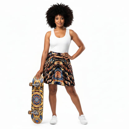 afro-look model for iron design skater skirt urban streetwear fashion label absolut paradiso models calling for onlinestore