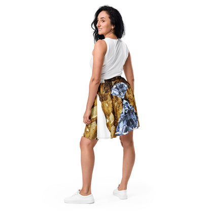 blond-model for gemstone skater skirt urban streetwear fashion label absolut paradiso models calling for onlinestore