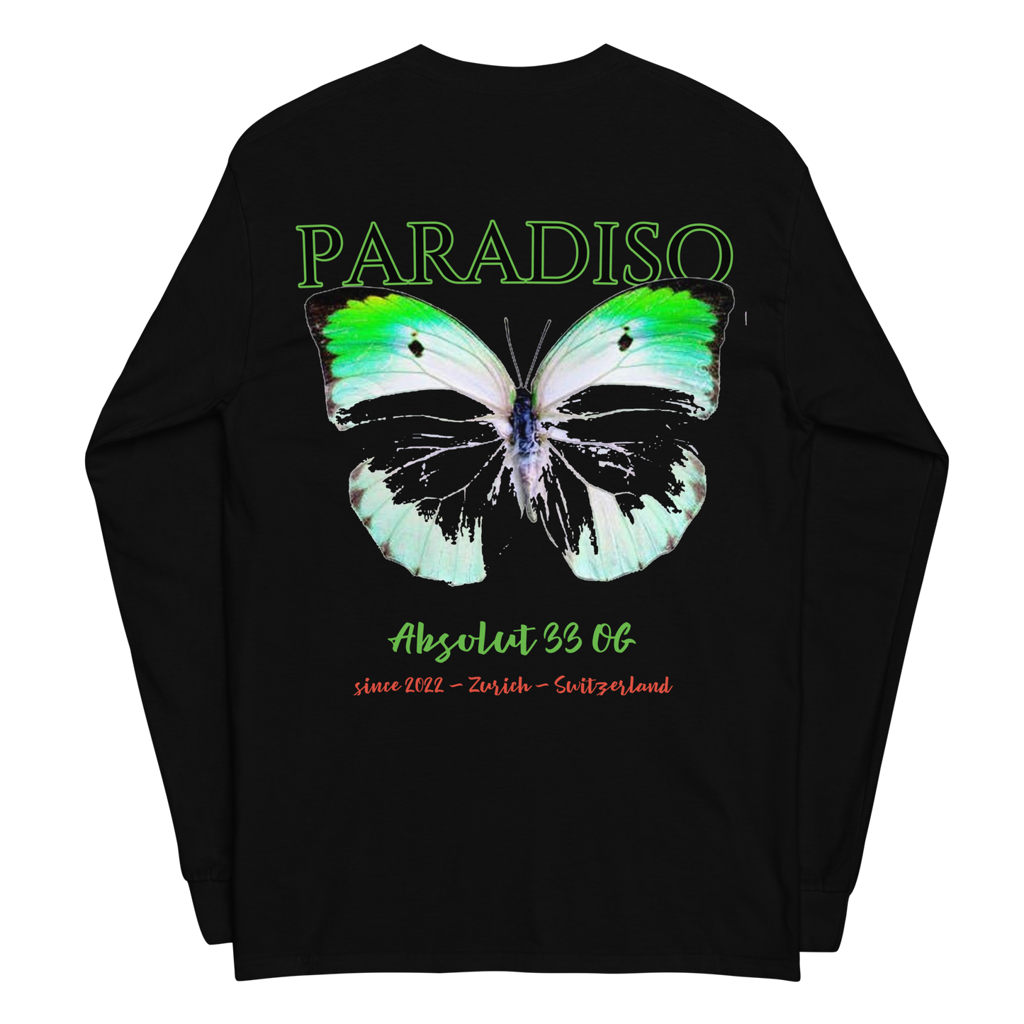 butterfly-green-whiteunisex-long-sleeve-shirt-black-back-paradiso.1.pic