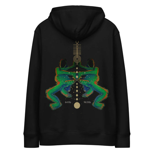 Hoodie multicolor, green, orange, gold, street label artwork design by paradiso OG