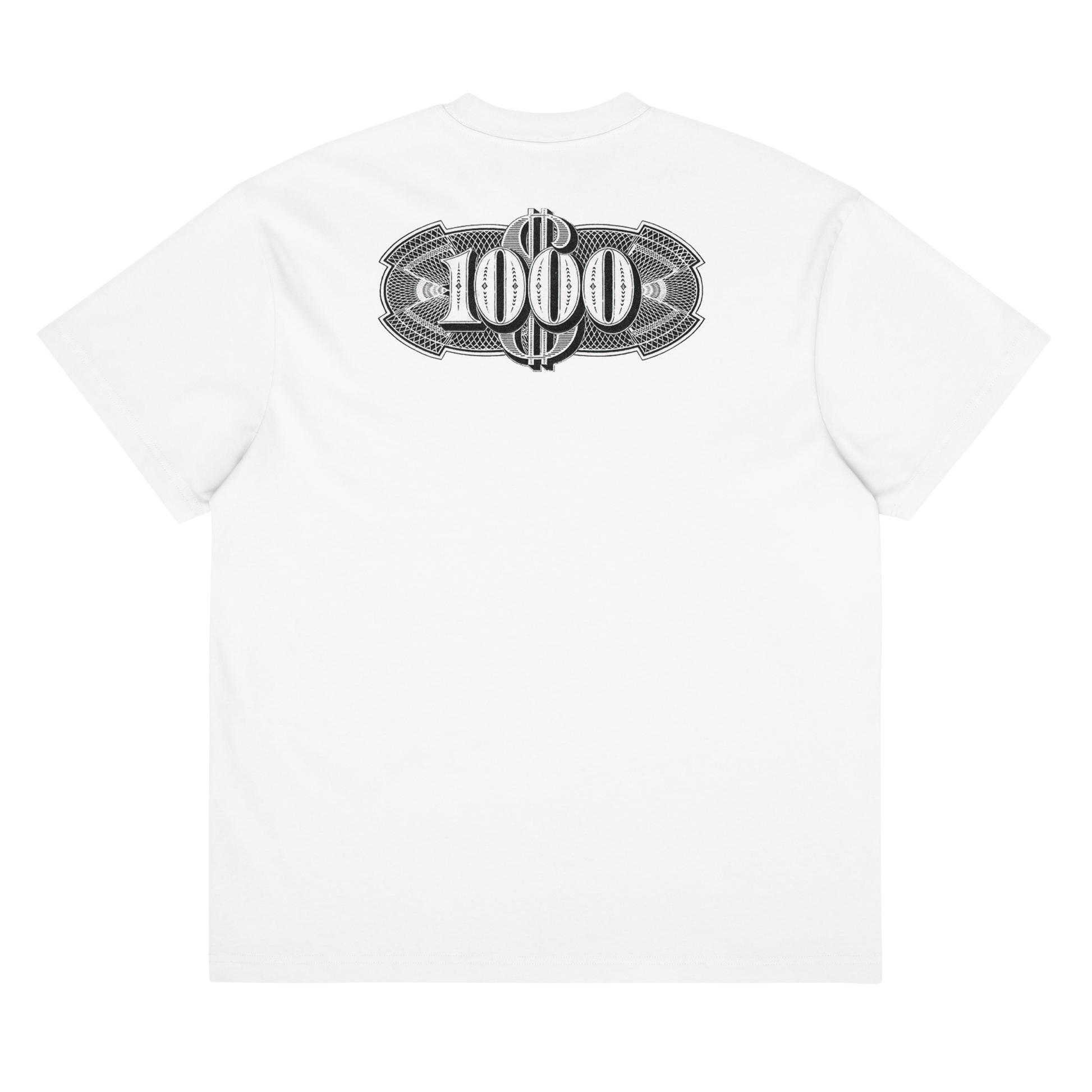 extra special supporter tee, dollar 1000 mens paradiso box t-shirt print back white buy it now!