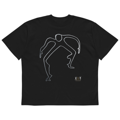 Paradiso No.10 Limited Edition Oversized T-Shirt in Black – Front View – NFT-Backed One-Liner Artwork by Solo Paradiso – Only 333 Ever Produced – Polygon Blockchain