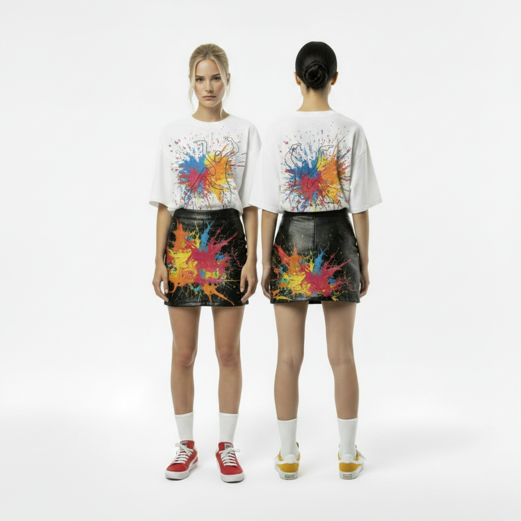 Paradiso No.99 Limited Edition Oversized T-Shirt in WHITE – BACK AND Front View – NFT-Backed One-Liner Artwork by Solo Paradiso – Only 333 Ever Produced – Polygon Blockchain