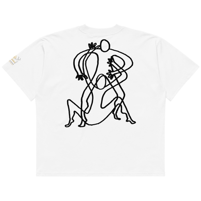 paradiso no.16 limited one- liners only 300 world wide oversized white t-shirt backside