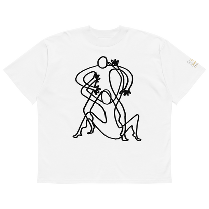 paradiso no.16 limited one- liners only 300 world wide oversized white t-shirt front 