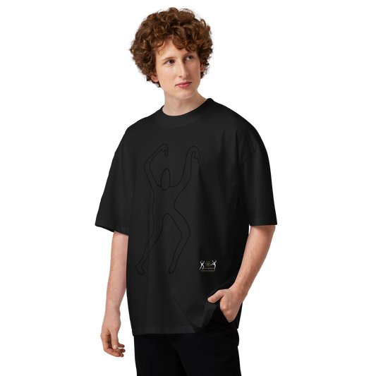 paradso one liner limited editon no.89 only 150 pieces, front oversized black cotton t-shirt only 4 nfts on opensea
