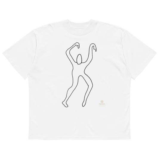 paradso one liner limited editon no.89 only 150 pieces, front oversized white cotton t-shirt only 4 nfts on opensea