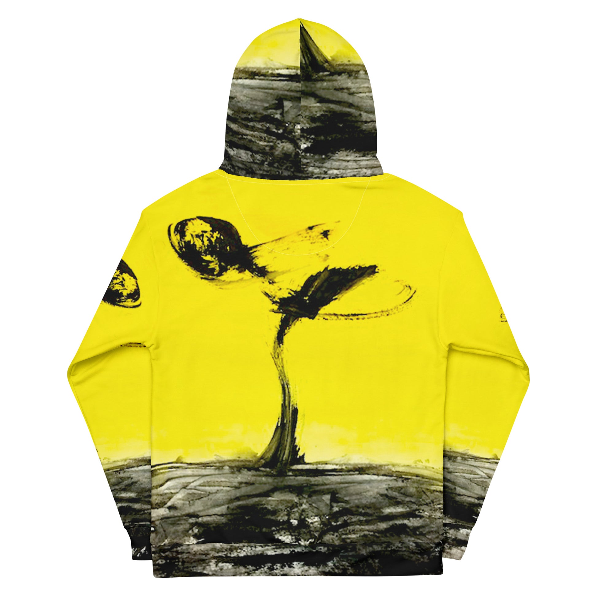 Hoodie in special yellow and black lives matter art expression, unisex cotton, art-design by Paradiso OG