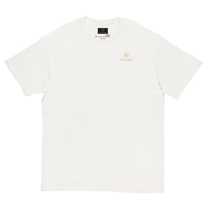Absolut paradiso gold-crown label classic tee white front.